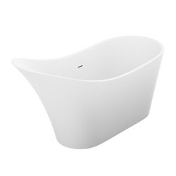Anzzi Tuasavi 35 in. H X 28.75 in. W X 67.5 in. L White Bathtub