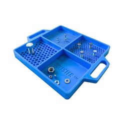 Boltster 12 in. W X 1.5 in. H Tray Bolt & Fastener Organizer Blue
