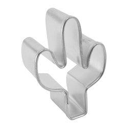 R&M International Corp 2 in. L Mini Cactus Cookie Cutter Silver 1 pc