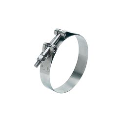 Ideal Tridon 3-1/2 in to 3-13/16 in. 350 Silver Hose Clamp Stainless Steel Band T-Bolt