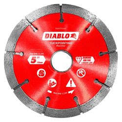 Diablo 5 in. D X 7/8 in. X .240 in. thick Diamond Tuck Point Masonry Cut-Off Wheel 1 pk