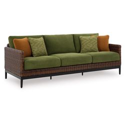 Signature Design by Ashley Horizon Hall Brown Aluminum Frame Sofa Green