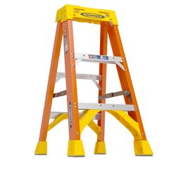 Werner 3 ft. H Fiberglass Step Ladder Type IA 300 lb. cap.