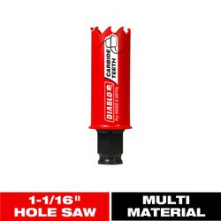 Diablo Snap-Lock Plus 1-1/16 in. Carbide Tipped 2-3/8 in. L X 3/8 in. D Hole Saw
