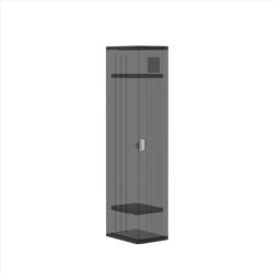 Suncast Cabinet 72 in. H X 15 in. W X 20 in. D Black Resin Storage Locker