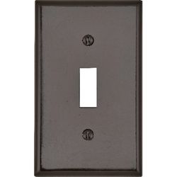 Leviton Brown 1 gang Thermoset Plastic Toggle Wall Plate 1 pk