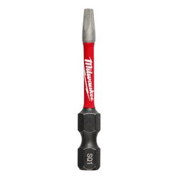 Milwaukee Shockwave Square #1 X 2 in. L Screwdriver Bit Steel 1 pc