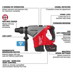 Milwaukee M18 FUEL Cordless Rotary Hammer Kit