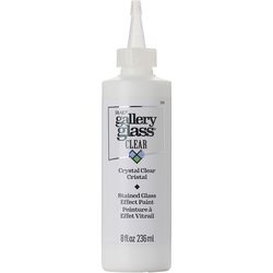 Gallery Glass Crystal Clear Craft Paint Exterior and Interior 8 oz