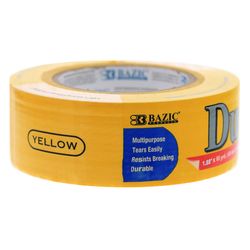 Bazic Products 1.88 in. W X 60 yd L Yellow Duct Tape