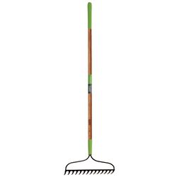 Ames 63 in. 16 Tine Steel Bow Rake Wood Handle