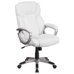Flash Furniture White Faux Leather Office Chair