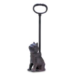 Accent Plus 15.5 in. H X 4 in. L Bronze Cast Iron Cat Door Stop With Handle
