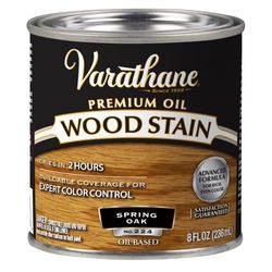 Varathane Premium Solid Spring Oak Oil-Based Urethane Modified Alkyd Wood Stain 1/2 pt