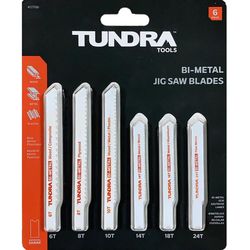 Tundra 6 in. T-Shank Jig Saw Blade Set 6 each