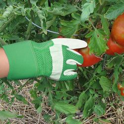 Midwest Quality Gloves Youth Grey/Green Gloves