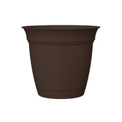 HC Companies 17 in. H X 20 in. D Plastic Eclipse Planter Black