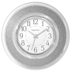 Westclox 12 in. L X 12 in. W Indoor Modern Analog Wall Clock Plastic Silver