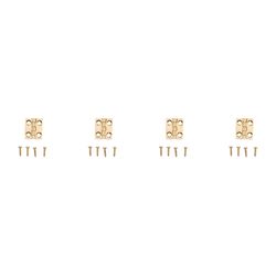 National Hardware 3/4 in. L Solid Brass Broad Hinge 4 pk