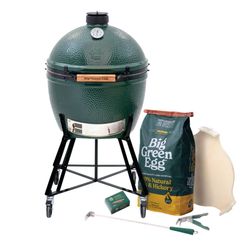 Big Green Egg 24 in. XLarge EGG in Nest Package Charcoal Kamado Grill and Smoker Green