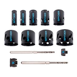 Spyder Bi-Metal Hole Saw Kit Arbor Included