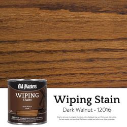 Old Masters Semi-Transparent Dark Walnut Oil-Based Wiping Stain 1/2 pt