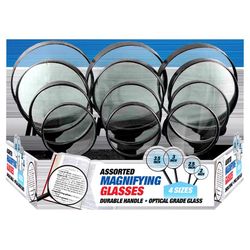 Blazing LEDz Round 2 Times Magnifying Glass 3.5 in. W