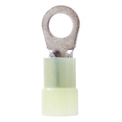 Jandorf 4 Ga. Insulated Wire Ring Terminal Yellow 2 pk