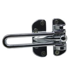 Barton Kramer 7/8 in. H X 4-1/2 in. L Chrome Silver Steel Swingbar Door Guard