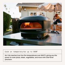 Gozney Arc Lite Liquid Propane Outdoor Pizza Oven Off-Black
