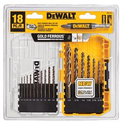 DeWalt Pilot Point Assorted Ferrous Oxide Drill Bit Set Round Shank 18 pc
