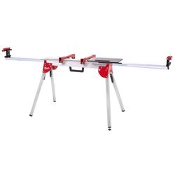 Milwaukee Aluminum 100 in. L X 32 in. H X 27 in. W Stand Miter Saw Stand 500 lb Red 1 pc
