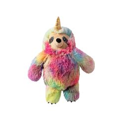 Pet Shop by Fringe Studio For Dog Multicolored Plush Confetti Betti the Slothicorn Dog Toy 1 pk