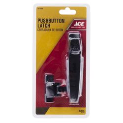 Ace Bare Steel Push Button Latch 1 pk