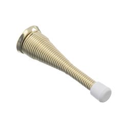 Ace 3 in. W Metal Bright Gold Spring Broad Base Door Stop Mounts to door and wall 1/8 in.