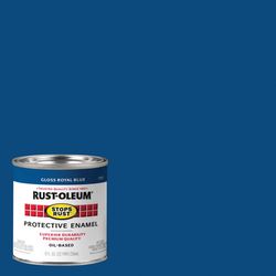 Rust-Oleum Stops Rust Indoor and Outdoor Gloss Royal Blue Oil-Based Protective Paint 0.5 pt
