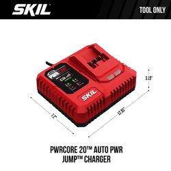 SKIL PWR CORE 20 QC536001 20 V Lithium-Ion Auto PWR JUMP Battery Charger 1 pc