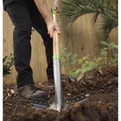 Ames 60.5 in. Steel Round Shovel Wood Handle