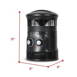 Black+Decker Tabletop Heater and Fan 5,100 BTU