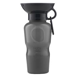 Highwave AutoDogMug Stone Gray Plastic 22 oz Portable Watering Bottle/Bowl For Dogs