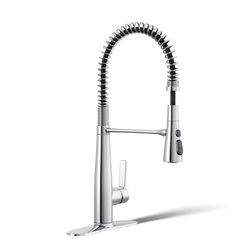 Kohler Leste One Handle Polished Chrome Pull-Down Kitchen Faucet