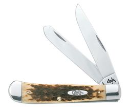 Case Trapper Amber Stainless Steel > 6 in. Pocket Knife