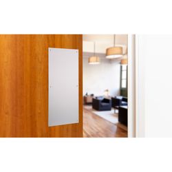 Brinks Commercial 16 in. L Stainless Steel Push Plate