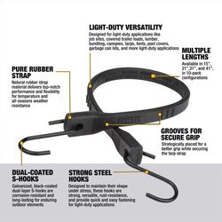DeWalt Tarp Strap 21 in. L 10 pk