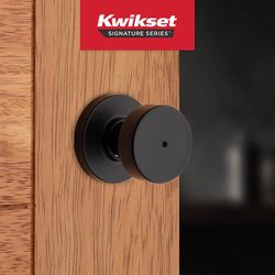 Kwikset Signature Series Pismo Matte Black Knob