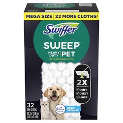 Swiffer 10.3 in. Polyester Blend Sweeping Pad