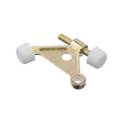 Ace 2-5/8 in. W Metal Bright Gold Hinge Pin Door Stop Mounts to door and wall 0 in.
