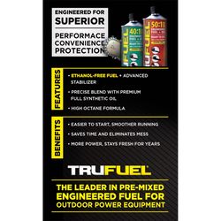 TruFuel Ethanol-Free 2-Cycle 40:1 Engineered Fuel and Oil 32 oz