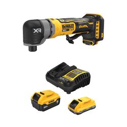 DEWALT 20V MAX 4Ah & 5Ah Battery Kit with Charger with DEWALT 20V MAX ATOMIC Right Angle Die Grinder