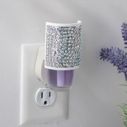 Candle Warmers Blue White Scent Pluggable Fragrance Warmer